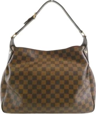 Louis Vuitton Pre-owned Shoulder Bags, female, Brown, Size: ONE SIZE Pre-owned Damier Reggia Shoulder Bag