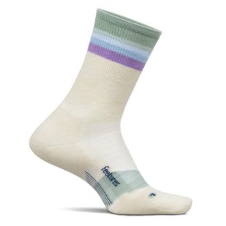 Feetures Merino 10 Max Cush Mini Crew Socks Gray L