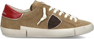 Philippe Model Prsx Logo Suede Sneakers