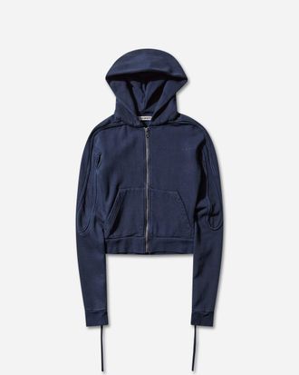 Ottolinger Women s Fitted Zip Hoodie Dark Navy