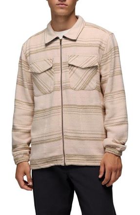 Prana Heritage Flannel Zip-Up Shirt in Hush at Nordstrom, Size Xx-Large
