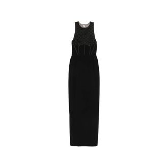 Elisabetta Franchi Rhinestone-embellished Maxi Dress