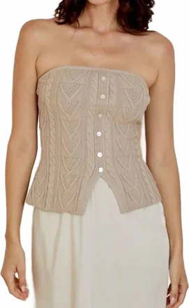 dh New York Aubrey Top In Nutmeg