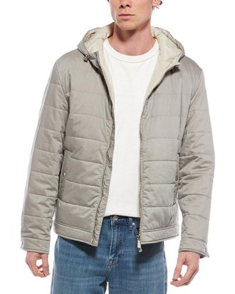 Eleventy Hooded Silk-Blend Jacket