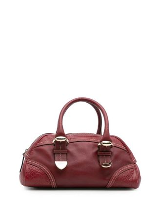 Gucci 2016-2025 Guccissima Trimmed Leather Signoria handbag - women - Calf Leather/Leather - One Size - Red