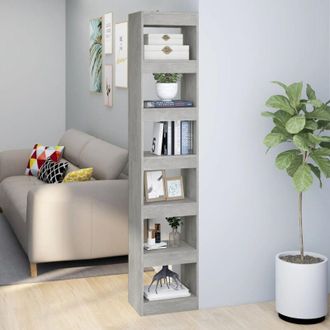 vidaXL Libreria/Divisorio Grigio Cemento 40x30x198 cm - Vidaxl
