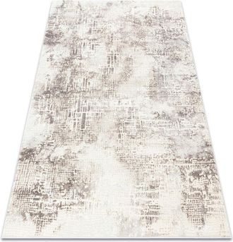 RugsX Alfombra Core W9786 Abstracci&oacute;n - Estructural, Dos Niveles De Vell&oacute;n, Beige Beige 120x170 Cm