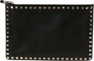 Valentino Pre-owned Clutches, female, Black, Size: ONE SIZE Pre-owned Clutch