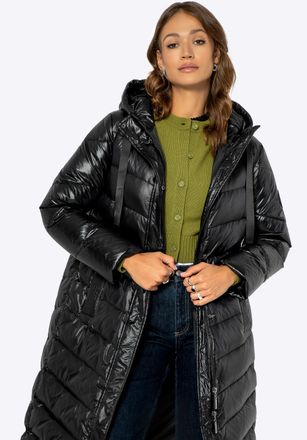 Wittchen Dames Gewatteerde Donsjas Zwart Nylon