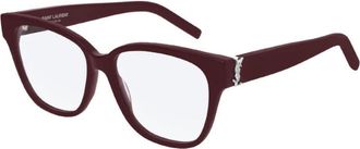 Saint Laurent Ladies Black Square Eyeglass Frames SLM33 006