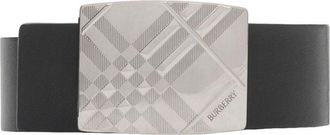 Burberry 26 Reversible Engraved Check Belt Black 81199991