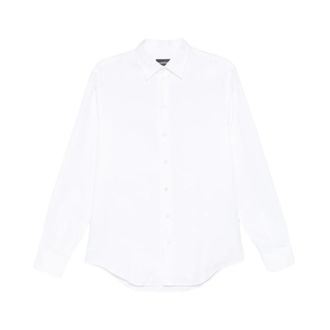 Emporio Armani Casual Shirts, male, White, Size: 3XL Emporio Armani Shirts White