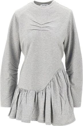 The Attico M&eacute;lange jersey mini dress Woman 40