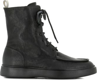 Officine Creative Leren combat boots - Zwart