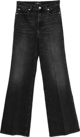 7 For All Mankind Mujer, Vaqueros, Negro, Talla: W30