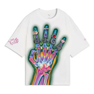Puma x Flaujae Oversized Graphic T-Shirt PUMA White 635651-01