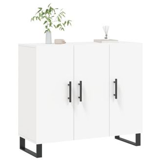 Berkfield Home Sideboard White 90x34x80 cm Engineered Wood | Size: 90 x 34 x 80 cm