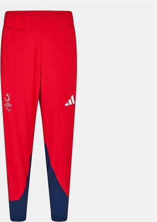 adidas Mens Regular Fit Color Block Slim Track Pants - Red - Size: 32/30/31