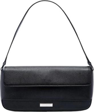Burberry Pre-owned Vintage Schoudertas - Dames - Vintage Schoudertas - Zwart - ONE Size - Leer - Vintage