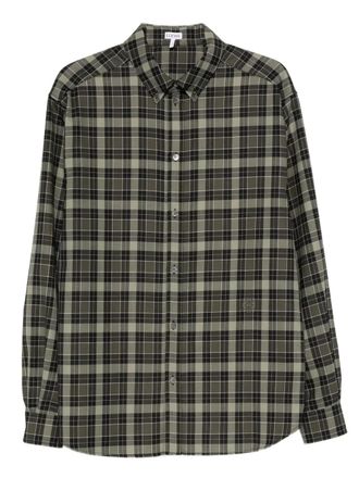 Loewe Camicia tartan - Verde