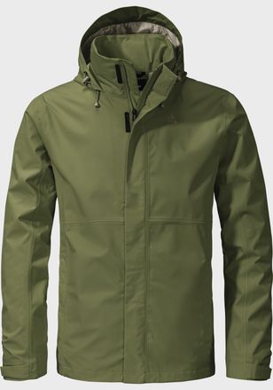 Sch&ouml;ffel Outdoorjacke SCH&Ouml;FFEL Jacket Gmund M, Herren, Gr. 48, gr&uuml;n (6737, gr&uuml;n), Oberstoff: Aussenseite: 100% Polyester; (Membran: Polyurethan); Futter Rumpf 