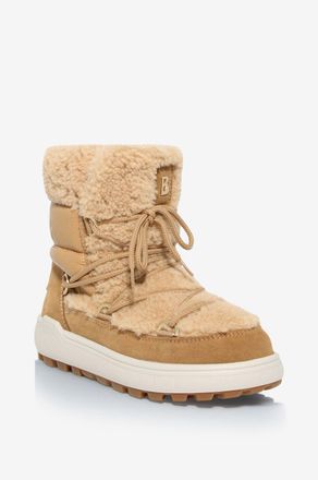 Bogner Schneestiefeletten aus Leder und Shearling Chamonix
