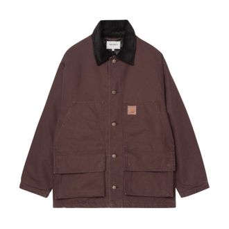 Carhartt Work in Progress Lander Jas - Heren - Zomerjassen - Bruin - S - Katoen - Jassen
