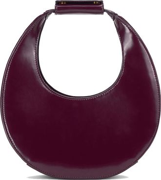 Staud Mini Moon Leather Bag in Syrah at Nordstrom