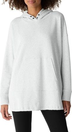 Eileen Fisher Cotton Blend Tunic Hoodie in Dkprl at Nordstrom, Size X-Small