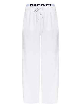Diesel Pantaloni sportivi Leslie-D-Pop con coulisse - Bianco