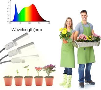 Infinite L&aacute;mpara Led Para Plantas De 30 W Con 150 Led, 3 Brazos Flexibles, Temporizador Inteligente, Espectro Completo, Reemplaza Las Bombillas Incandescentes 