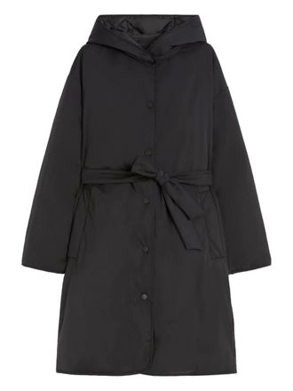 Max Mara Jas met ceintuur - Zwart