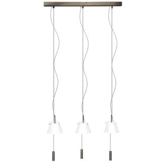 Netlighting Virgin 3 Light Straight Bar Pendant Ceiling Light Bronze