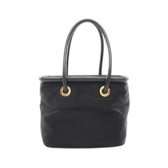 Celine Pre-owned Handbags, female, Black, Size: ONE SIZE Pre-owned Nylon Leather Handbag