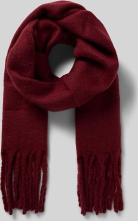 Kurt Beines Schal mit Fransen in Bordeaux, Größe 1