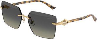 Jimmy Choo London JC4018 302311 Womens Sunglasses Gold Size 59