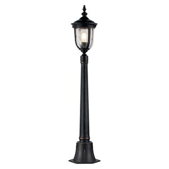 Netlighting Cleveland Outdoor Bollard Weathered Bronze IP44 in Black