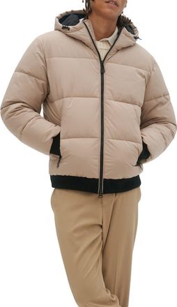 Noize Gunnar Hooded Puffer Bomber Jacket in Sand at Nordstrom Rack, Size Xx-Large