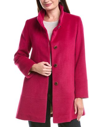 Fleurette Fleurette Wool-Blend Car Coat