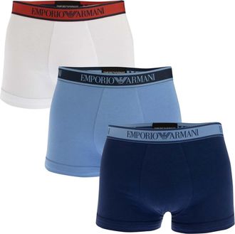 Emporio Armani Heren Boxershort (Pakket van 3) (Wit/blauw/navy)