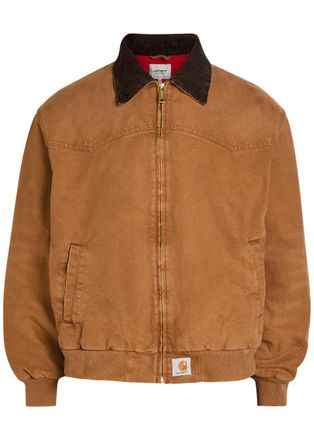 Carhartt Work in Progress Santa Quilted Cotton Jacket - Light Brown - S
