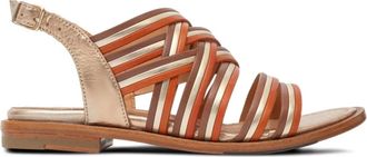 La Bottega di Lisa leather woven sandals - women - Calf Leather/Calf Leather/Calf Leather - 35.5 - Brown