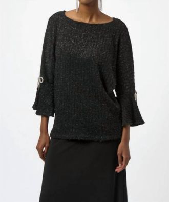 Joseph Ribkoff Bow Blouse In Black