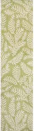 Jonathan Y Designs Nevis Palm Frond Indoor/Outdoor Area Rug in Green/cream at Nordstrom, Size 2Ft 0In X 8Ft 0In