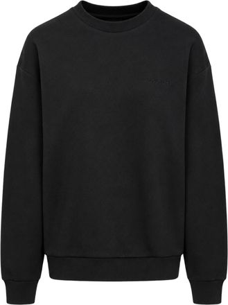 Woolrich Black Interlock Logo Crewneck Sweatshirt