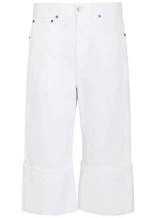 Khaite Boyle Cuffed Wide-leg Jeans - White - 27 (W27 / UK8-10 / S)