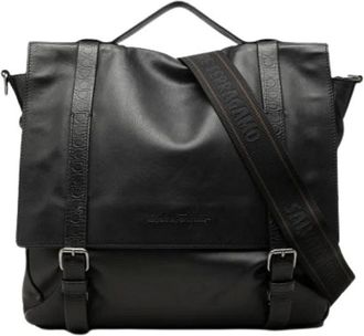 Ferragamo Borsa a tracolla Pre-owned - - Pre-owned - Uomo - Nero - ONE SIZE