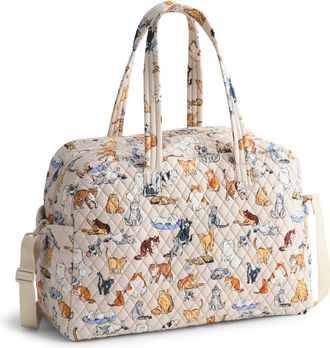 Vera Bradley Outlet Cotton Large Weekender Travel Bag