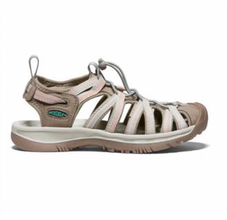 Keen Womens Whisper Sandal In Taupe/coral
