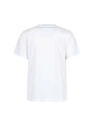 A.P.C. Mens Logo-Printed Organic Cotton T-Shirt White
